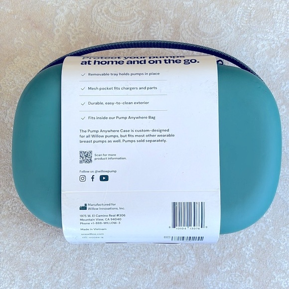 Brand New Willow Pump Anywhere Case Travel Breastfeeding Nursing Teal - Picture 5 of 16